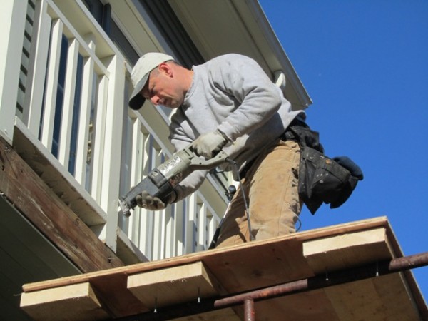 removing a cantilevered balcony