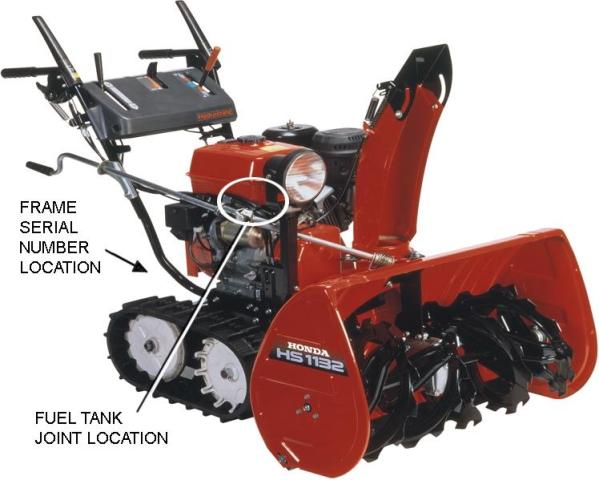 Name of Product: Honda Snowblowers. Units: About 18500