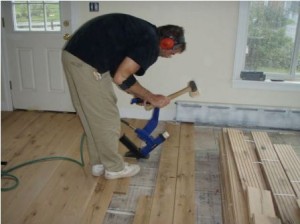 installing a hardwood floor