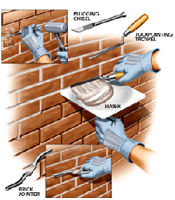 Tuck-Pointing A Brick Foundation