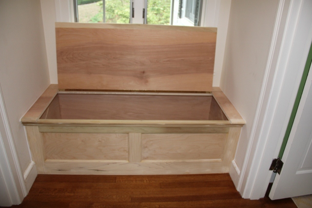 How to build a window seat with hinged lid