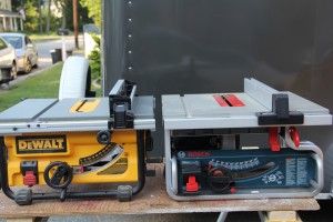 Dewalt DW745 and Bosch GTS 1031 10-inch tables saws