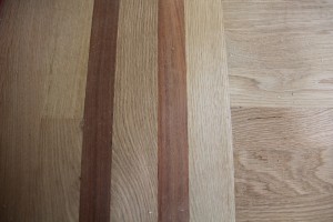 Hardwood floor border and feature strip