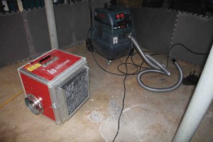 HEPA Filter accompanies dust extraction vacuum
