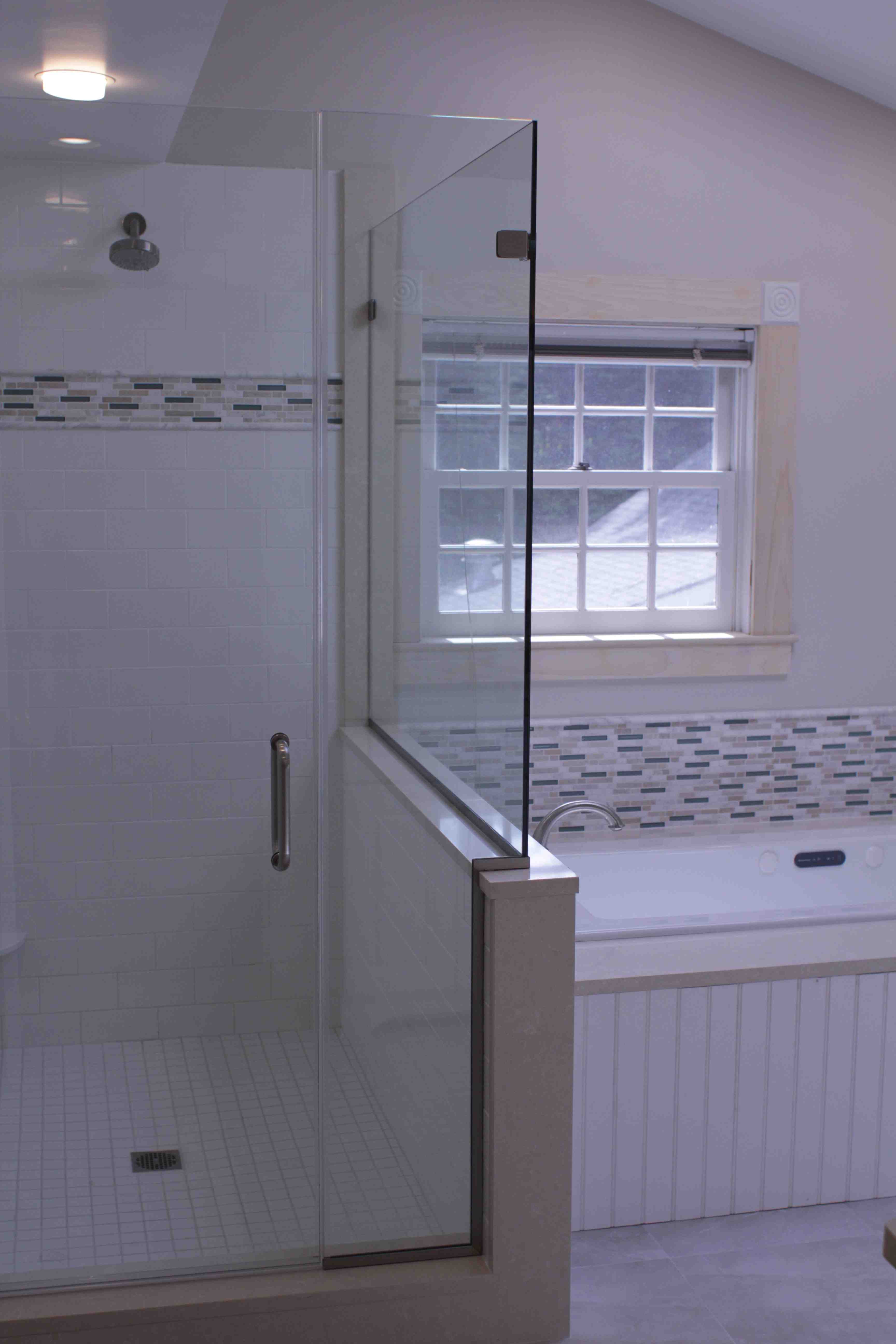 Installing Custom Shower Glass Enclosure Concord Carpenter