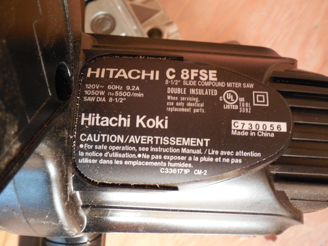 Hitachi C8FSE Sliding Compound Miter Saw Review 8