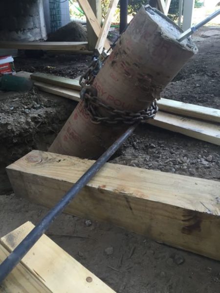Removing Concrete Deck Footings