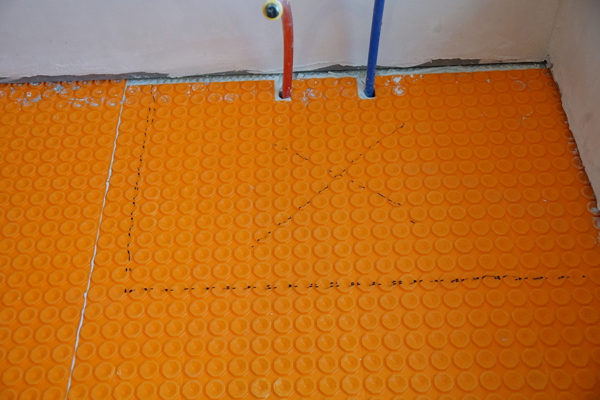 Schluter Ditra Heat Heated Bathroom Floor A Concord Carpenter
