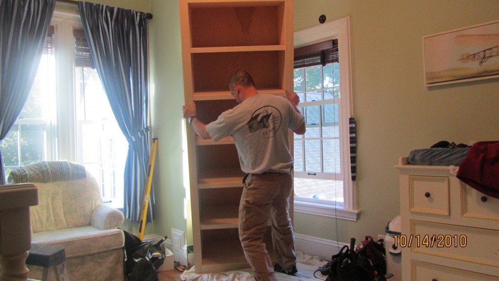 Installing A Builtin Bookcase Concord Carpenter
