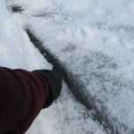 cutting a channel in ice