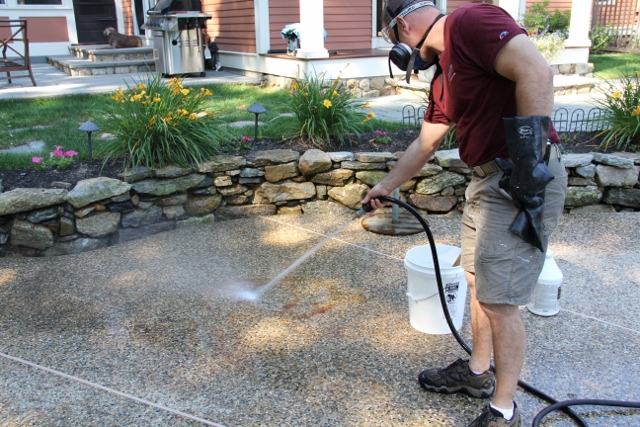 How To Remove A Rust Stain Off Concrete Or Bluestone - How To Get Rust Off A Concrete Patio