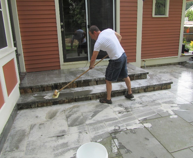 How To Clean A Patio With Stain Solver, How To Clean My Bluestone Patio