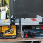 Dewalt DW745 and Bosch GTS 1031 10-inch tables saws