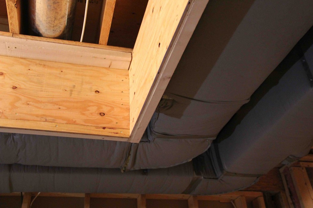 How to Build A Soffit Around Ductwork