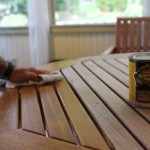 Appling a clear oil finish
