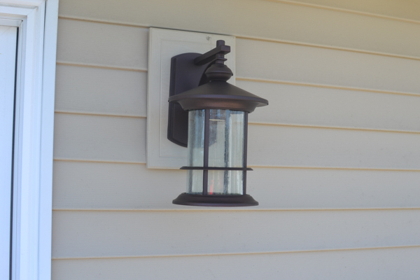 Replacing an outdoor light fixture -14