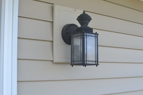 Replacing an outdoor light fixture -3