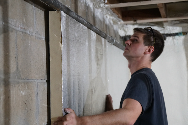 How To Install Rigid Foam Insulation Basement Walls Openbasement