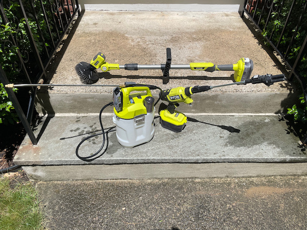 RYOBI ONE+ 18V Cordless Power Scrubber (Tool Only) P4510 - The Home Depot